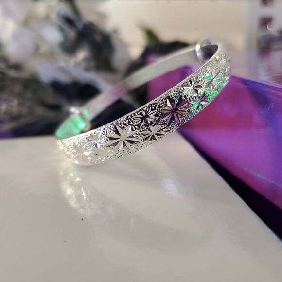 Sterling Silver Bracelet 99.9% Pure Silver - Picture 2 of 5